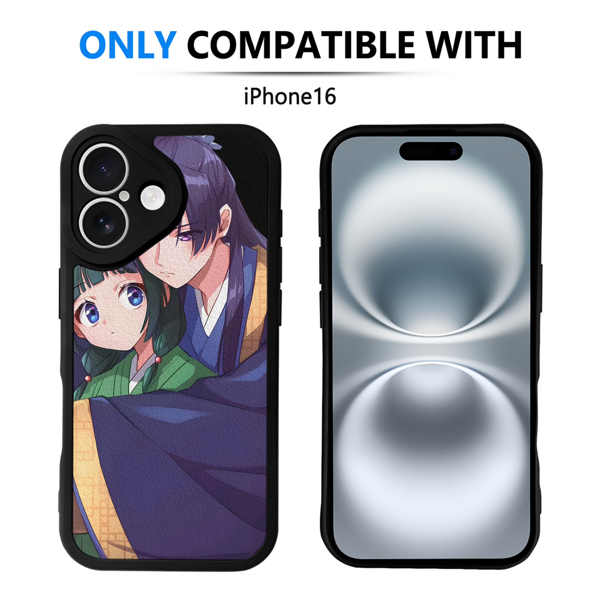（画像用） 薬屋のひとりごと The Apothecary Diaries 【iPhone 16シリーズ対応】シリコンスマホケース（レザー調） 材質：シリコン
